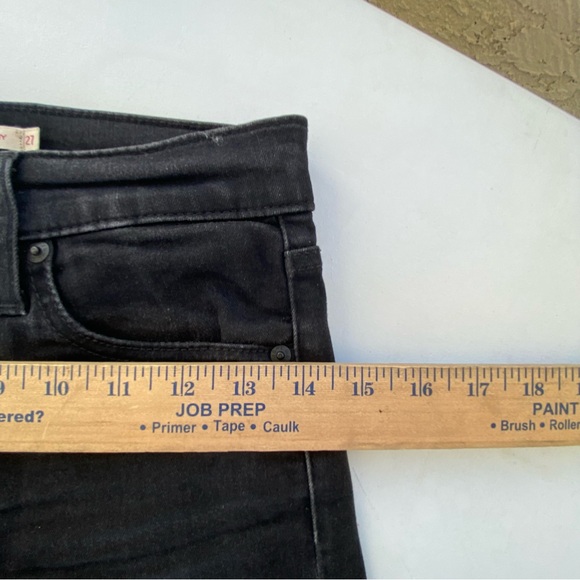 Levis Mile High Super Skinny Jeans Size 27 Black Premium Denim Pants - Picture 9 of 11